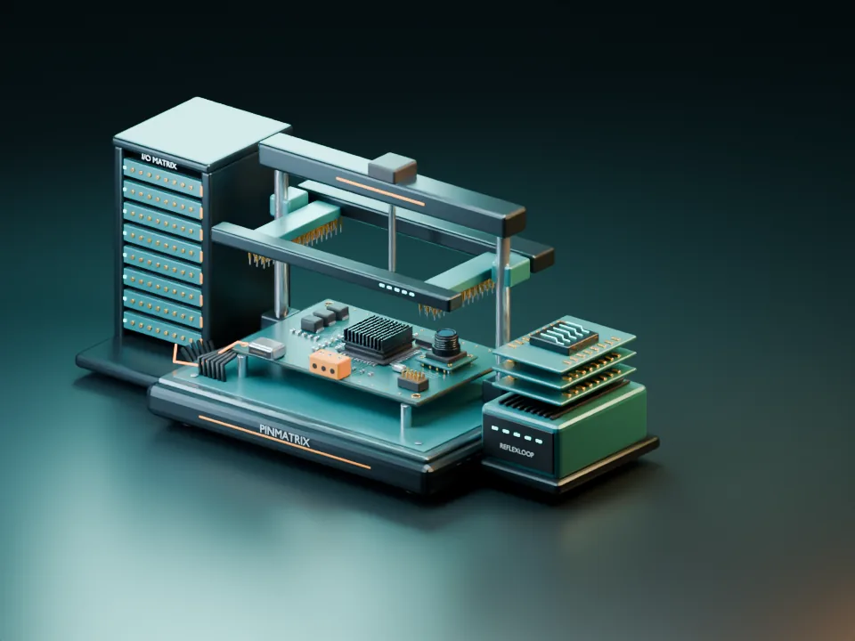 Concept code and controller layers assembling into an engineering candidate