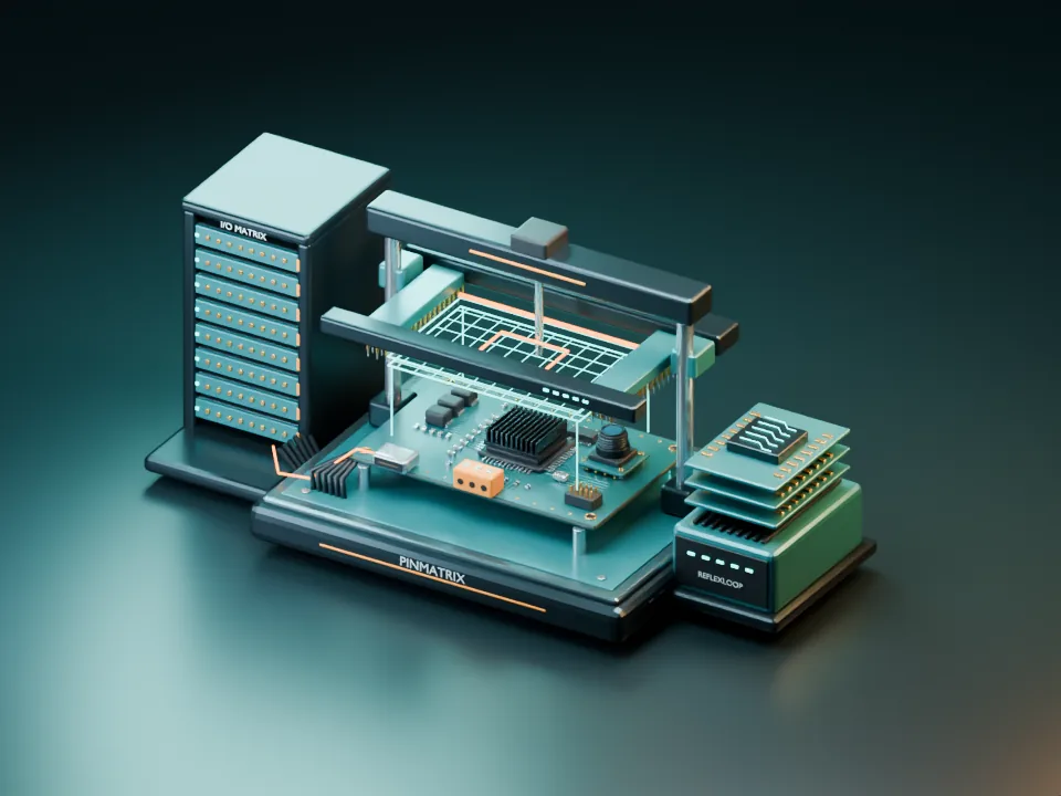 Concept digital twin board undergoing virtual validation