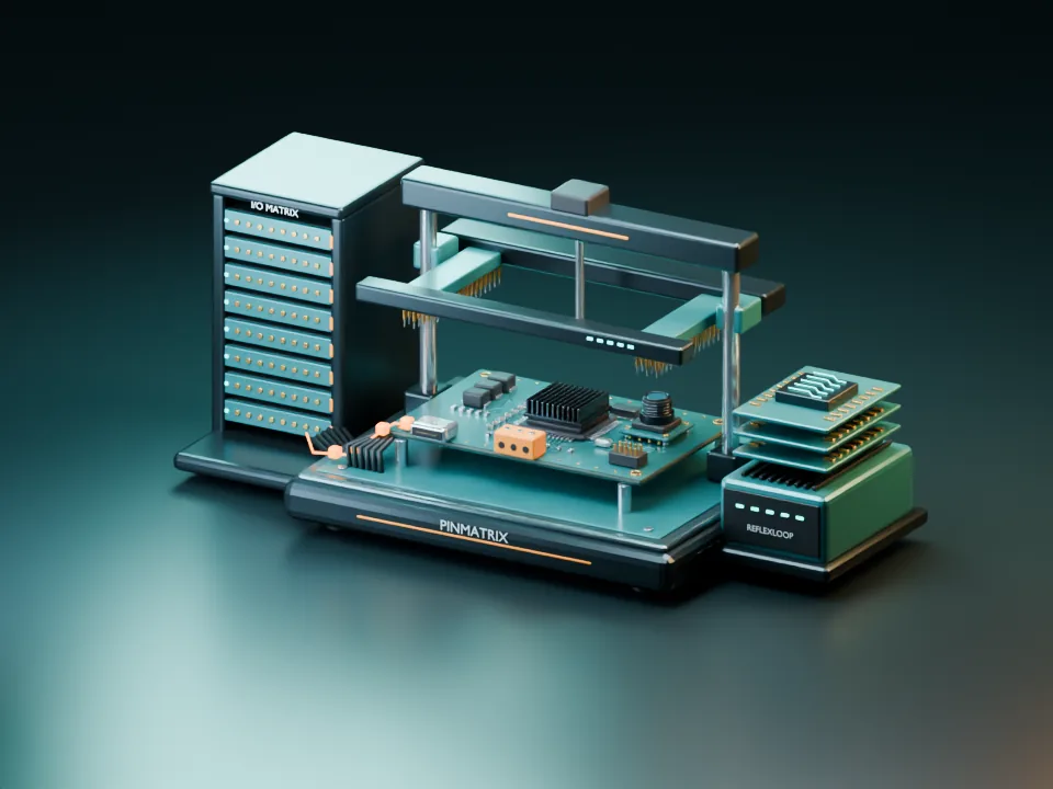 Concept compiled build travelling through a programming connection into the device under test